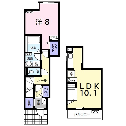 サンヴェール茂原Dの間取り