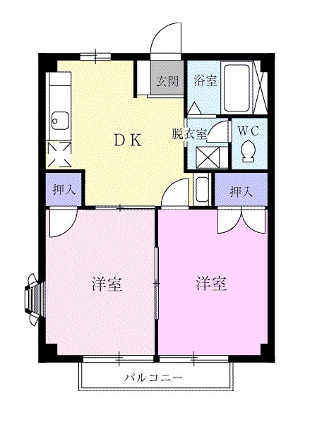 パレス長嶋の間取り