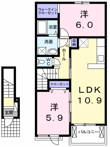 ベル オーブⅠの間取り