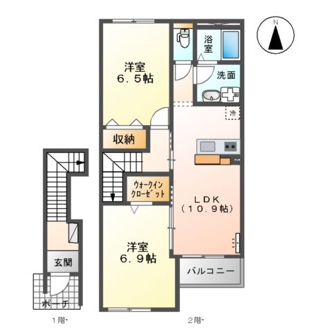 ZEUS茂原Ⅰの間取り