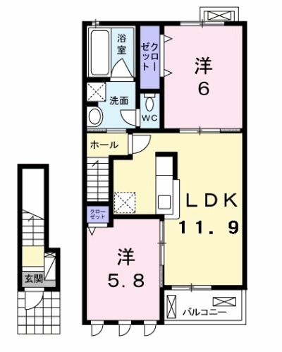 アクア マリンの間取り