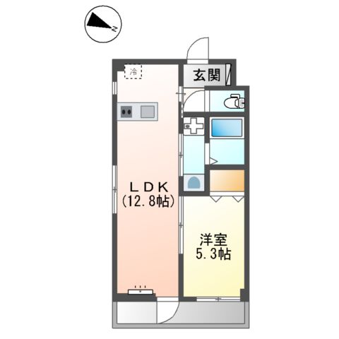 フレンテ鵜の木の間取り
