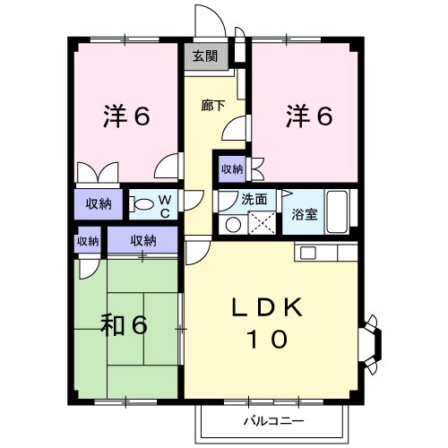 フルレゾン三好ヶ丘の間取り