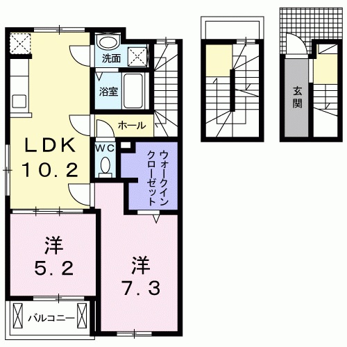 メゾン アンソレイユの間取り