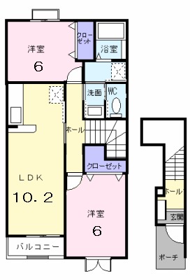 ソレアードⅢの間取り