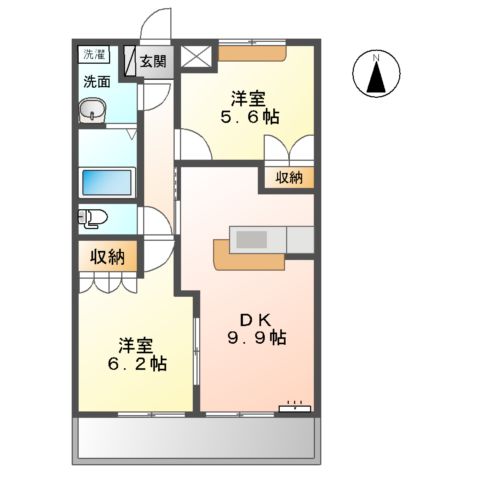 コーラル ブルーの間取り