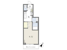 タイムフォースクエアAの間取り