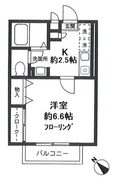 西大口デザインコートⅢの間取り