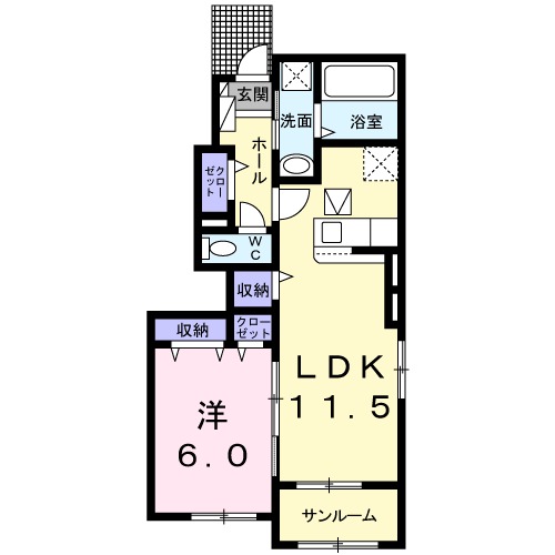 パレンティーアⅡの間取り