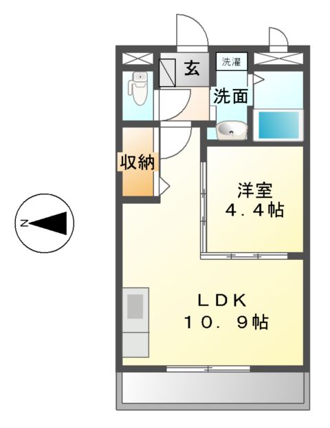リサミィー壱番館の間取り