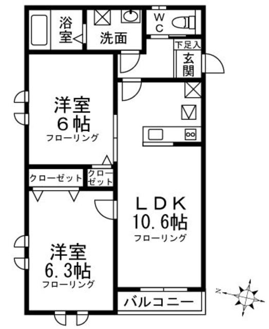 シャルールの間取り