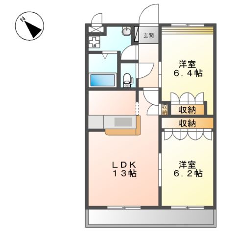 グリーンヒルズの間取り