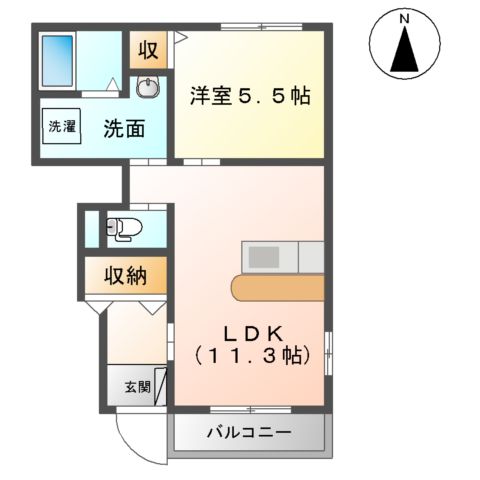 フェリチターレボスコの間取り