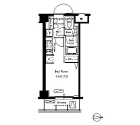 パークアクシス蒲田壱番館の間取り