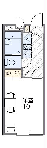 レオパレスヴィエントの間取り