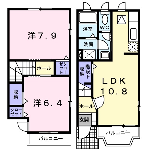 ブーゲンビレア ヒカルの間取り