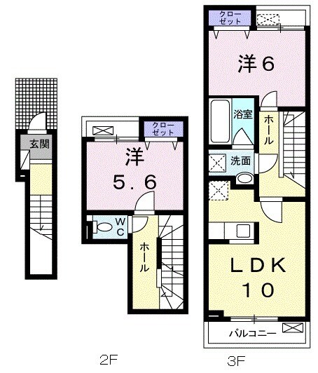 クレアージュの間取り