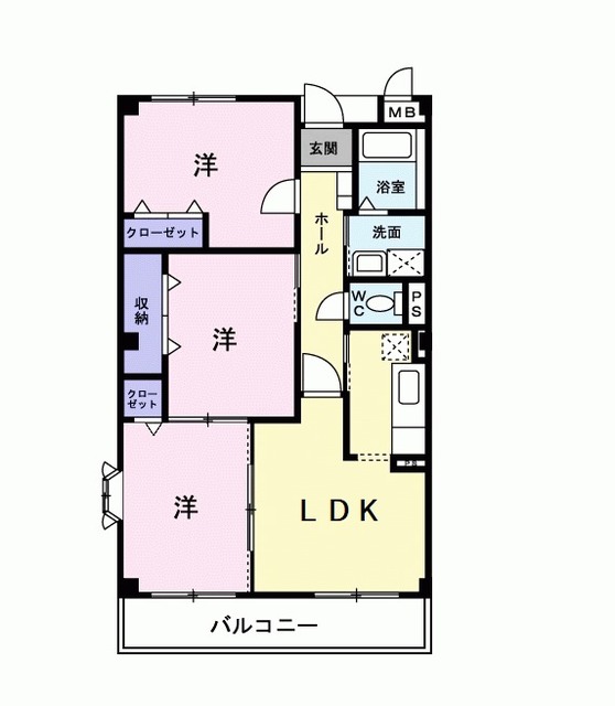 エステート草加第壱館の間取り