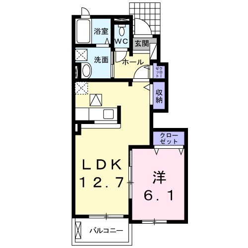 クレメゾン薬円台３の間取り