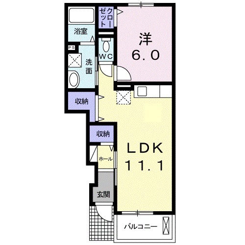 リアンフレールの間取り