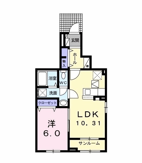ハイネAの間取り