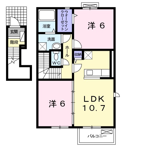 フェリス・イー Ⅱの間取り