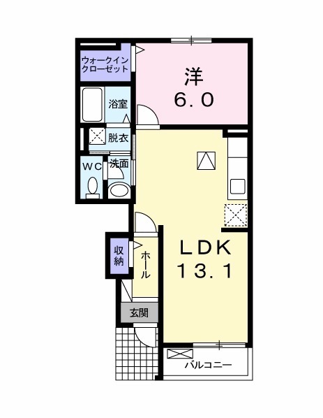 エアリーズ シエロ Bの間取り