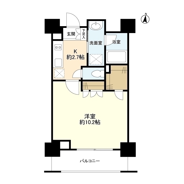 スタイリオ蒲田・0607号室の間取り