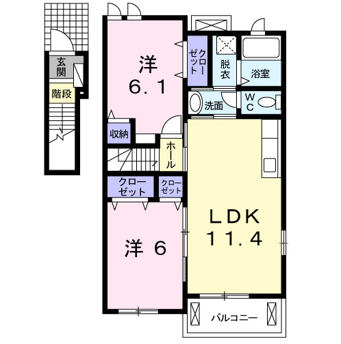 エクセル Ⅲの間取り