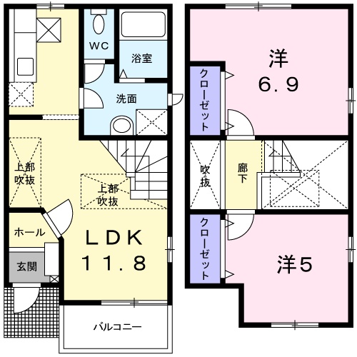 クレストヒルズの間取り