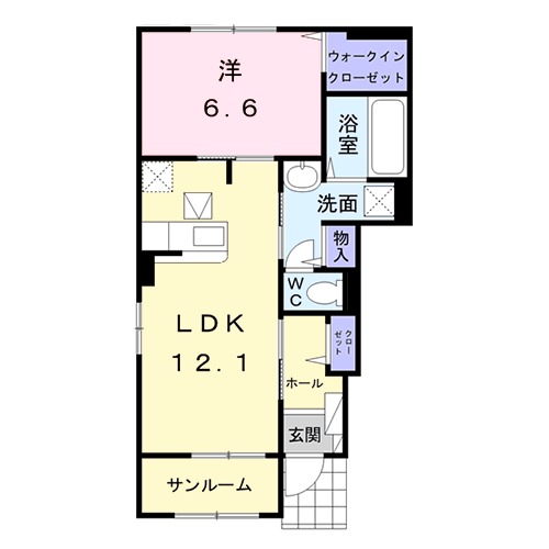 セレーノＤの間取り