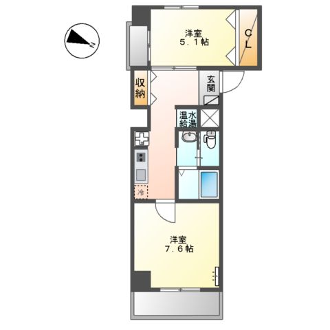 アリウス川崎の間取り