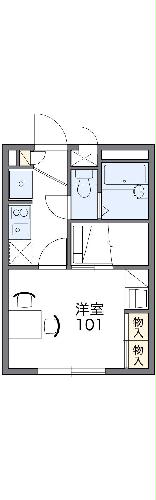 レオパレスコンフォール 鶴見の間取り