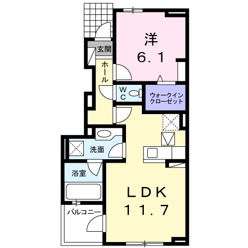 ルミナスAの間取り