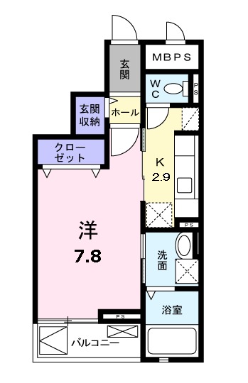ヴィチーノ アル ポンテの間取り
