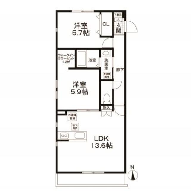 フルハウス舎人の間取り
