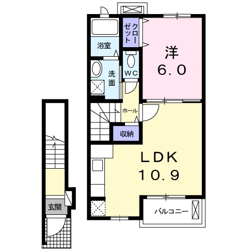 カーサ ユキの間取り