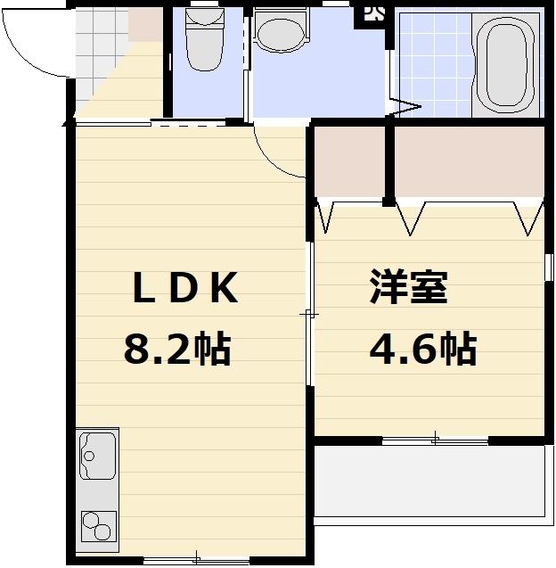 ラ・フルールＫＡＴＵＭＩの間取り