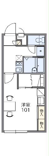 レオパレスサンコーポしおみの間取り