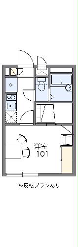 レオパレスルミエールⅠの間取り