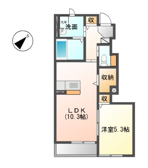 パインハースト壱番館の間取り