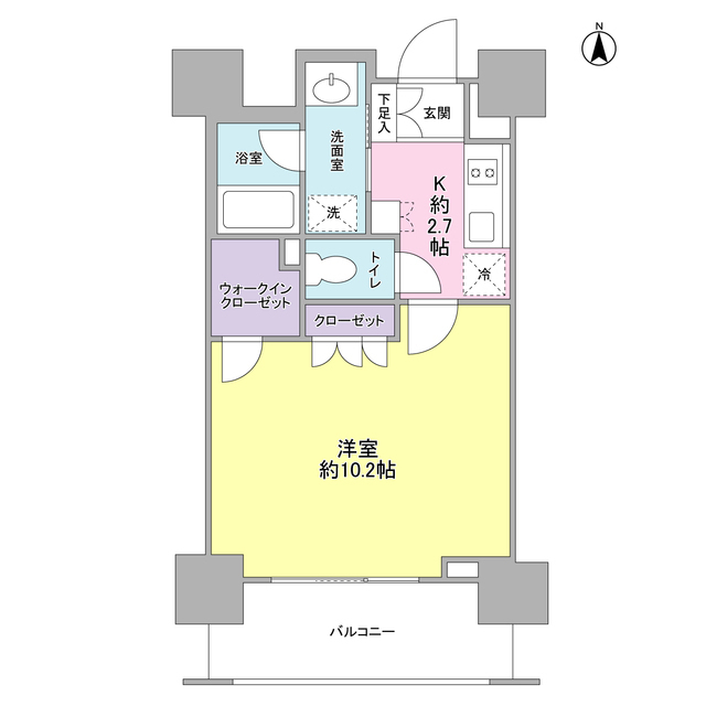 スタイリオ蒲田の間取り