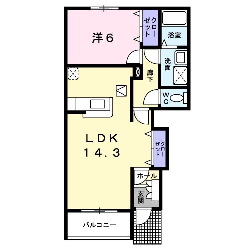 コリーヌの間取り