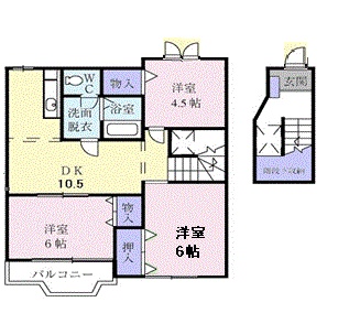 ロジュマン弐番館の間取り
