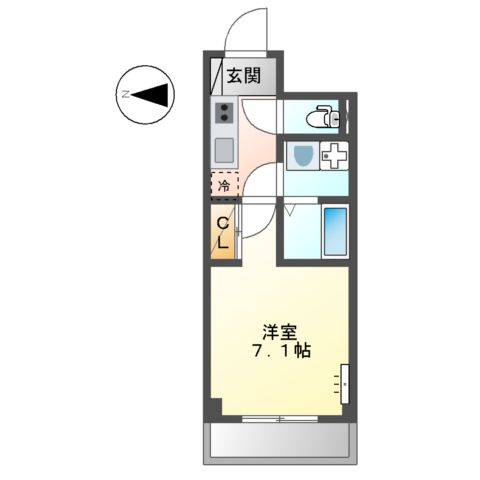 アルトハイム 大師の間取り