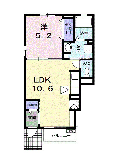 カルム上宿の間取り