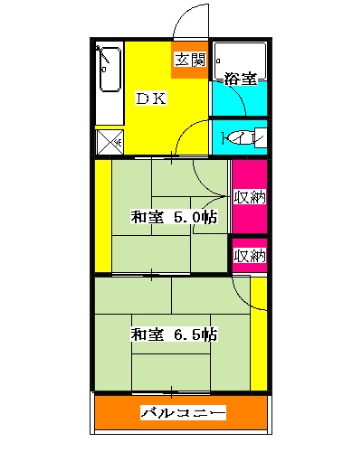 コーポおかもとの間取り
