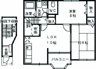 クレストール伊福の間取り