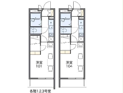 レオパレスセントラルアイの間取り