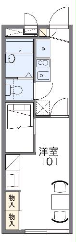 レオパレスさくらハイツの間取り